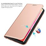 Flip Πορτοφόλι από Συνθετικό Δέρμα (PU) με TPU για το Honor 400 Smart σε Ροζ Χρυσό χρώμα με θήκη κάρτας και ενσωματωμένη βάση στήριξης.