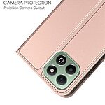 Flip Πορτοφόλι από Συνθετικό Δέρμα (PU) με TPU για το Honor 400 Smart σε Ροζ Χρυσό χρώμα με θήκη κάρτας και ενσωματωμένη βάση στήριξης.