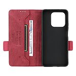 Flip Πορτοφόλι από Συνθετικό Δέρμα (PU) με TPU για Honor 400 Smart 4G σε Ροζ χρώμα με θήκες καρτών και ενσωματωμένη βάση στήριξης.