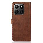 Flip Πορτοφόλι από Συνθετικό Δέρμα (PU) με TPU για Honor 400 Smart από KHAZNEH σε Καφέ χρώμα με θήκες καρτών και βάση στήριξης.