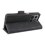 Flip Πορτοφόλι από Συνθετικό Δέρμα (PU) με TPU για το Honor 400 Smart σε Μαύρο χρώμα, με θήκες καρτών και ενσωματωμένη βάση στήριξης.