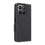 Flip Πορτοφόλι από Συνθετικό Δέρμα (PU) με TPU για το Honor 400 Smart σε Μαύρο χρώμα, με θήκες καρτών και ενσωματωμένη βάση στήριξης.