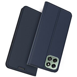 Flip Πορτοφόλι από Συνθετικό Δέρμα (PU) με TPU για το Honor 400 Smart σε Μπλε χρώμα με θήκη κάρτας και ενσωματωμένη βάση στήριξης.