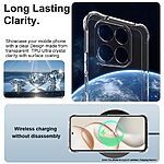 Πλάτη TPU για το Honor 400 Smart από την IMAK σε διάφανο χρώμα με τεχνολογία Airbag στις γωνίες για αντικραδασμική προστασία και θηλιά λουρακιού.