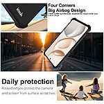 Πλάτη TPU για Honor 400 Smart από IMAK σε Μαύρο ματ χρώμα με airbag γωνίες, προστασία κάμερας και οπή για λουράκι.