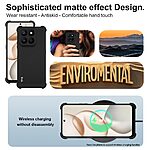 Πλάτη TPU για Honor 400 Smart από IMAK σε Μαύρο ματ χρώμα με airbag γωνίες, προστασία κάμερας και οπή για λουράκι.