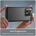 Πλάτη TPU για Honor 400 Smart από OEM σε Μαύρο χρώμα με υφή Carbon Fiber και ανθεκτική προστασία από κρούσεις.