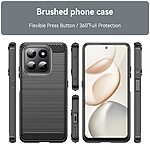 Πλάτη TPU για Honor 400 Smart από OEM σε Μαύρο χρώμα με υφή Carbon Fiber και ανθεκτική προστασία από κρούσεις.