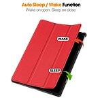 Flip Θήκη από Συνθετικό Δέρμα (PU) για Lenovo Idea Tab Plus από OEM σε Κόκκινο χρώμα με ενσωματωμένο Stand για άνετη προβολή και πληκτρολόγηση.