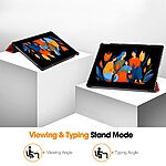 Flip Θήκη από Συνθετικό Δέρμα (PU) για Lenovo Idea Tab Plus από OEM σε Κόκκινο χρώμα με ενσωματωμένο Stand για άνετη προβολή και πληκτρολόγηση.