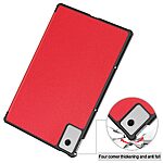 Flip Θήκη από Συνθετικό Δέρμα (PU) για Lenovo Idea Tab Plus από OEM σε Κόκκινο χρώμα με ενσωματωμένο Stand για άνετη προβολή και πληκτρολόγηση.