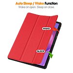 Flip Θήκη από Συνθετικό Δέρμα (PU) με TPU για Lenovo Idea Tab Plus από OEM σε Κόκκινο χρώμα με Stand και υποδοχή για γραφίδα.
