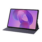Flip Θήκη από Συνθετικό Δέρμα (PU) με TPU για Lenovo Idea Tab Plus σε Μαύρο χρώμα με ενσωματωμένο Stand για hands-free χρήση.