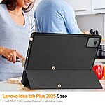 Flip Θήκη από Συνθετικό Δέρμα (PU) με TPU για Lenovo Idea Tab Plus από OEM σε Μαύρο χρώμα με Stand και υποδοχή γραφίδας.