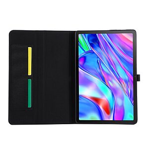 Flip Θήκη από Συνθετικό Δέρμα (PU) με TPU για Lenovo Idea Tab Plus από OEM σε Μαύρο χρώμα με θήκες καρτών και αναδιπλούμενο Stand.