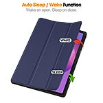 Flip Θήκη από Συνθετικό Δέρμα (PU) με TPU για Lenovo Idea Tab Plus από OEM σε Μπλε Σκούρο χρώμα με Stand και υποδοχή γραφίδας.