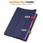 Flip Θήκη από Συνθετικό Δέρμα (PU) για Lenovo Idea Tab Pro από OEM σε Μπλε Σκούρο χρώμα με τριπλή βάση στήριξης και θήκη γραφίδας.