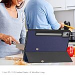 Flip Θήκη από Συνθετικό Δέρμα (PU) για Lenovo Idea Tab Pro από OEM σε Μπλε Σκούρο χρώμα με τριπλή βάση στήριξης και θήκη γραφίδας.