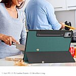 Flip Θήκη από Συνθετικό Δέρμα (PU) για Lenovo Idea Tab Pro από OEM σε Πράσινο Σκούρο χρώμα με ενσωματωμένο Stand για hands-free προβολή.