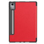 Flip Θήκη από Συνθετικό Δέρμα (PU) για Lenovo Idea Tab Pro από OEM σε Κόκκινο χρώμα με τριπλή βάση στήριξης και θήκη γραφίδας.