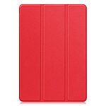 Flip Θήκη από Συνθετικό Δέρμα (PU) για Lenovo Idea Tab Pro από OEM σε Κόκκινο χρώμα με τριπλή βάση στήριξης και θήκη γραφίδας.