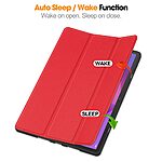 Flip Θήκη από Συνθετικό Δέρμα (PU) για Lenovo Idea Tab Pro από OEM σε Κόκκινο χρώμα με τριπλή βάση στήριξης και θήκη γραφίδας.