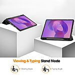 Flip Θήκη από Συνθετικό Δέρμα (PU) για Lenovo Idea Tab Pro από OEM σε Μαύρο χρώμα με Tri-Fold Stand και υποδοχή γραφίδας.