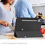 Flip Θήκη από Συνθετικό Δέρμα (PU) για Lenovo Idea Tab Pro από OEM σε Μαύρο χρώμα με Tri-Fold Stand και υποδοχή γραφίδας.