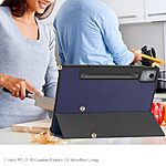 Flip Θήκη από Συνθετικό Δέρμα (PU) για Lenovo Idea Tab Pro από OEM σε Μπλε Σκούρο χρώμα με ενσωματωμένο Stand για άνετη προβολή.