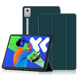Flip Θήκη από Συνθετικό Δέρμα (PU) με TPU για Lenovo Idea Tab Pro / Xiaoxin Pad Pro 12.7 (2025) σε Πράσινο χρώμα με ενσωματωμένο Stand.