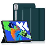 Flip Θήκη από Συνθετικό Δέρμα (PU) με TPU για Lenovo Idea Tab Pro / Xiaoxin Pad Pro 12.7 (2025) σε Πράσινο χρώμα με ενσωματωμένο Stand.