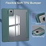 Flip Θήκη από Συνθετικό Δέρμα (PU) για Lenovo Tab K11 Gen 2 / Idea Tab / Xiaoxin Pad 11 2025 από OEM σε Πράσινο χρώμα με Auto Wake/Sleep και Stand.