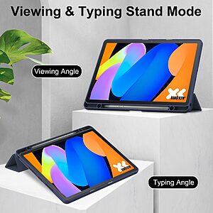 Flip Θήκη από Συνθετικό Δέρμα (PU) με TPU για Lenovo Tab K11 Gen 2 / Idea Tab / Xiaoxin Pad 11 2025 από OEM σε Μπλε Σκούρο χρώμα με Stand και Auto Wake/Sleep.