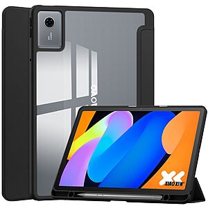 Flip Θήκη από Συνθετικό Δέρμα (PU) για Lenovo Tab K11 Gen 2 / Idea Tab / Xiaoxin Pad 11 2025 από OEM σε Μαύρο με Auto Wake/Sleep και Stand.