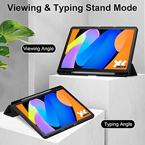 Flip Θήκη από Συνθετικό Δέρμα (PU) για Lenovo Tab K11 Gen 2 / Idea Tab / Xiaoxin Pad 11 2025 από OEM σε Μαύρο με Auto Wake/Sleep και Stand.