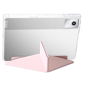 Flip Θήκη από Συνθετικό Δέρμα (PU) για Lenovo Tab K11 Gen 2 / Idea Tab / Xiaoxin Pad 11 2025 από OEM σε Ροζ χρώμα με ενσωματωμένο Stand.