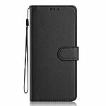 Flip Πορτοφόλι από Συνθετικό Δέρμα (PU) με TPU για το Motorola Moto G55 5G σε Μαύρο χρώμα με θήκες καρτών, stand και λουράκι καρπού.