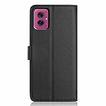 Flip Πορτοφόλι από Συνθετικό Δέρμα (PU) με TPU για το Motorola Moto G55 5G σε Μαύρο χρώμα με θήκες καρτών, stand και λουράκι καρπού.