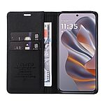 Flip Πορτοφόλι από Συνθετικό Δέρμα (PU) με TPU για Motorola Moto G55 5G από YIKATU YK-001 σε Μαύρο με θήκες καρτών και Stand.