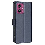 Flip Πορτοφόλι από Συνθετικό Δέρμα (PU) με TPU για Motorola Moto G55 5G από BINFEN COLOR BF32 σε Μπλε χρώμα με RFID προστασία και Stand.