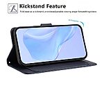 Flip Πορτοφόλι από Συνθετικό Δέρμα (PU) με TPU για Motorola Moto G55 5G σε Μπλε χρώμα με θήκες καρτών, Stand και λουράκι καρπού.