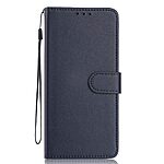 Flip Πορτοφόλι από Συνθετικό Δέρμα (PU) με TPU για Motorola Moto G55 5G σε Μπλε χρώμα με θήκες καρτών, Stand και λουράκι καρπού.