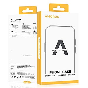 Πλάτη TPU για Motorola Moto G55 5G από AMORUS σε Μαύρο χρώμα. Ανθεκτική, εύκαμπτη προστασία με raised lips για κάμερα και οθόνη.