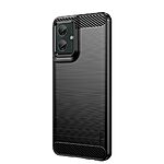 Πλάτη TPU για Motorola Moto G55 5G από MOFI JK TPU Series-1 σε Μαύρο χρώμα με Carbon Fiber υφή και αντικραδασμική προστασία.