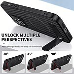 Σκληρή Πλάτη PC+TPU για Motorola Moto G84 5G από WANLONFENG QT Series σε Γκρι χρώμα με ενσωματωμένο Stand και μαγνητική συμβατότητα.