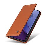 Flip Πορτοφόλι από Συνθετικό Δέρμα (PU) με TPU για Motorola Moto G84 5G από YIKATU YK-001 σε Καφέ χρώμα με θήκες καρτών και Stand.