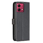 Flip Πορτοφόλι από Συνθετικό Δέρμα (PU) με TPU για Motorola Moto G84 5G από BINFEN COLOR BF17 σε Μαύρο χρώμα με Wallet και Stand.