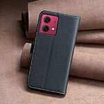 Flip Πορτοφόλι από Συνθετικό Δέρμα (PU) με TPU για Motorola Moto G84 5G από BINFEN COLOR BF17 σε Μαύρο χρώμα με Wallet και Stand.