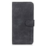 Flip Πορτοφόλι από Συνθετικό Δέρμα (PU) με TPU για Motorola Moto G84 5G από KHAZNEH σε Μαύρο χρώμα με θήκες καρτών και ενσωματωμένη βάση στήριξης.