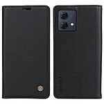 Flip Πορτοφόλι από Συνθετικό Δέρμα (PU) με TPU για Motorola Moto G84 5G από YIKATU YK-001 σε Μαύρο με θήκες καρτών και Stand.